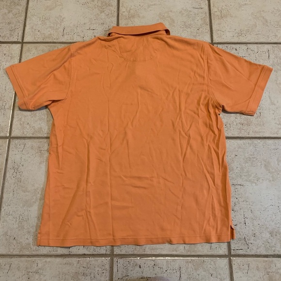Arrow Orange Polo Shirt Size L 100% Cotton Collared Short Sleeve - Picture 2 of 5